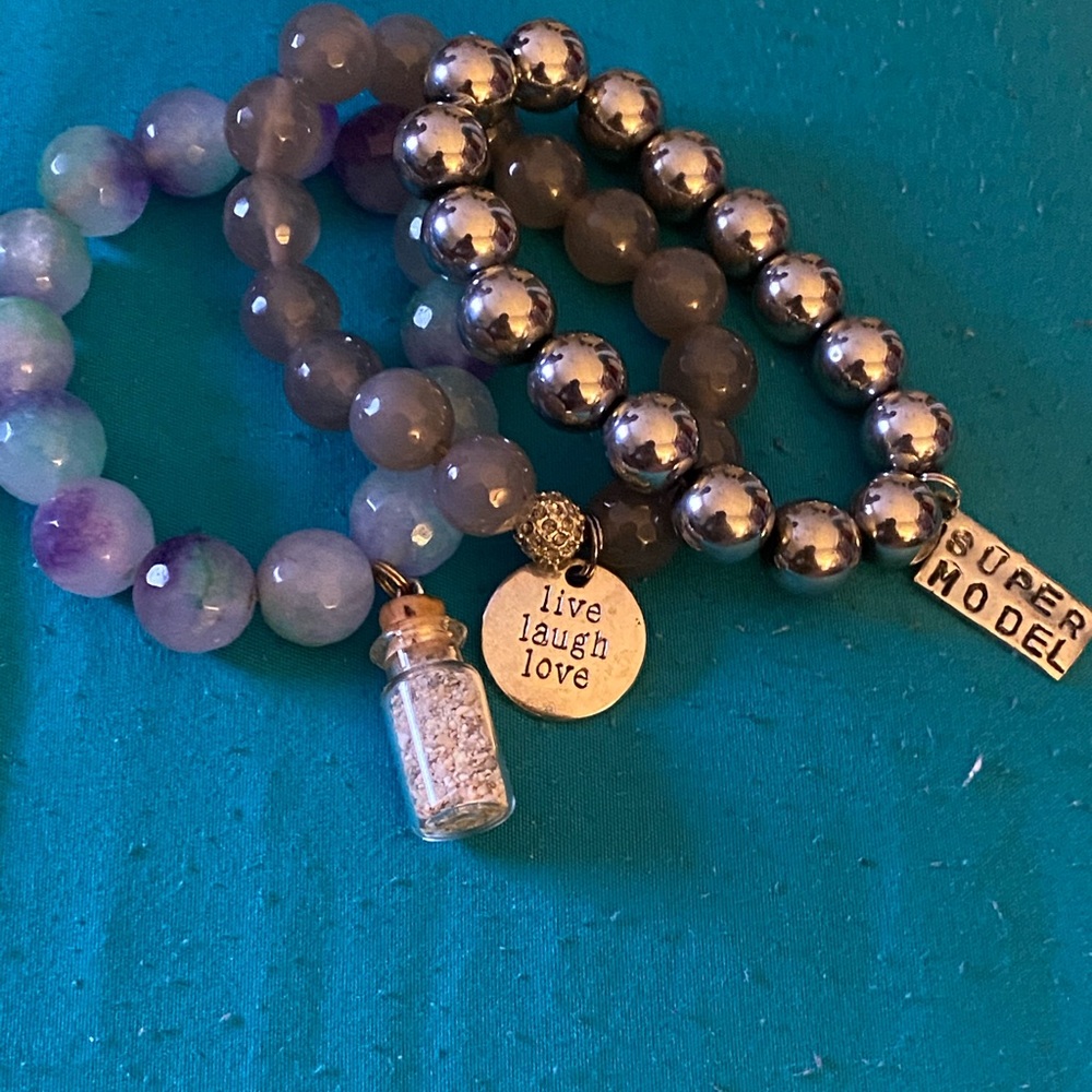 Handmade bracelet with charms